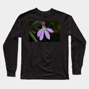 Pink Lady Finger Orchid .. Caladenia carnea Long Sleeve T-Shirt